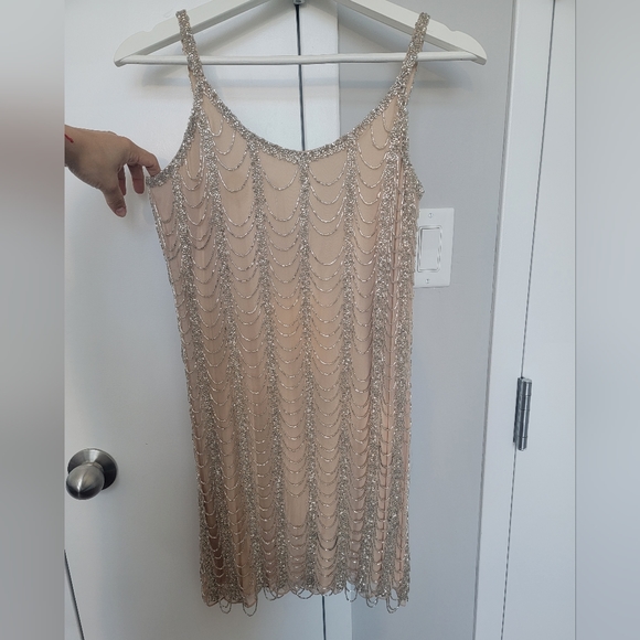 Pre-owned Parker Beaded Cocktail Gatsby Dress, Size 0 - Picture 4 of 12